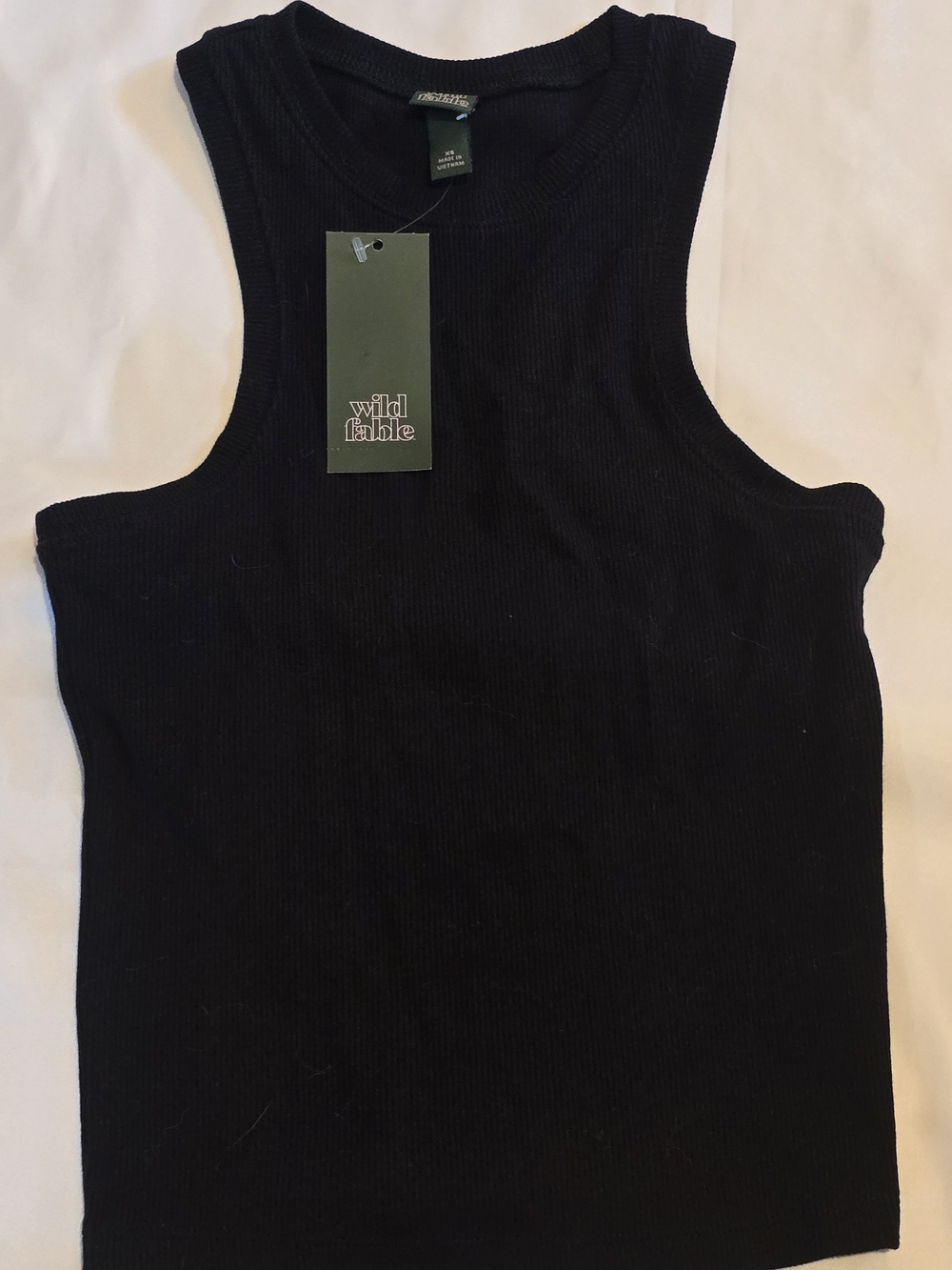 Wild Fable Men's Black Ribbed Tank Top XS